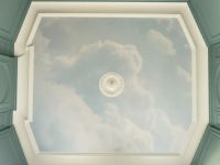 Plafond tendu imprimé ciel nuageux d'été