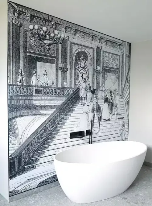 toile plafond mur tendu imprime