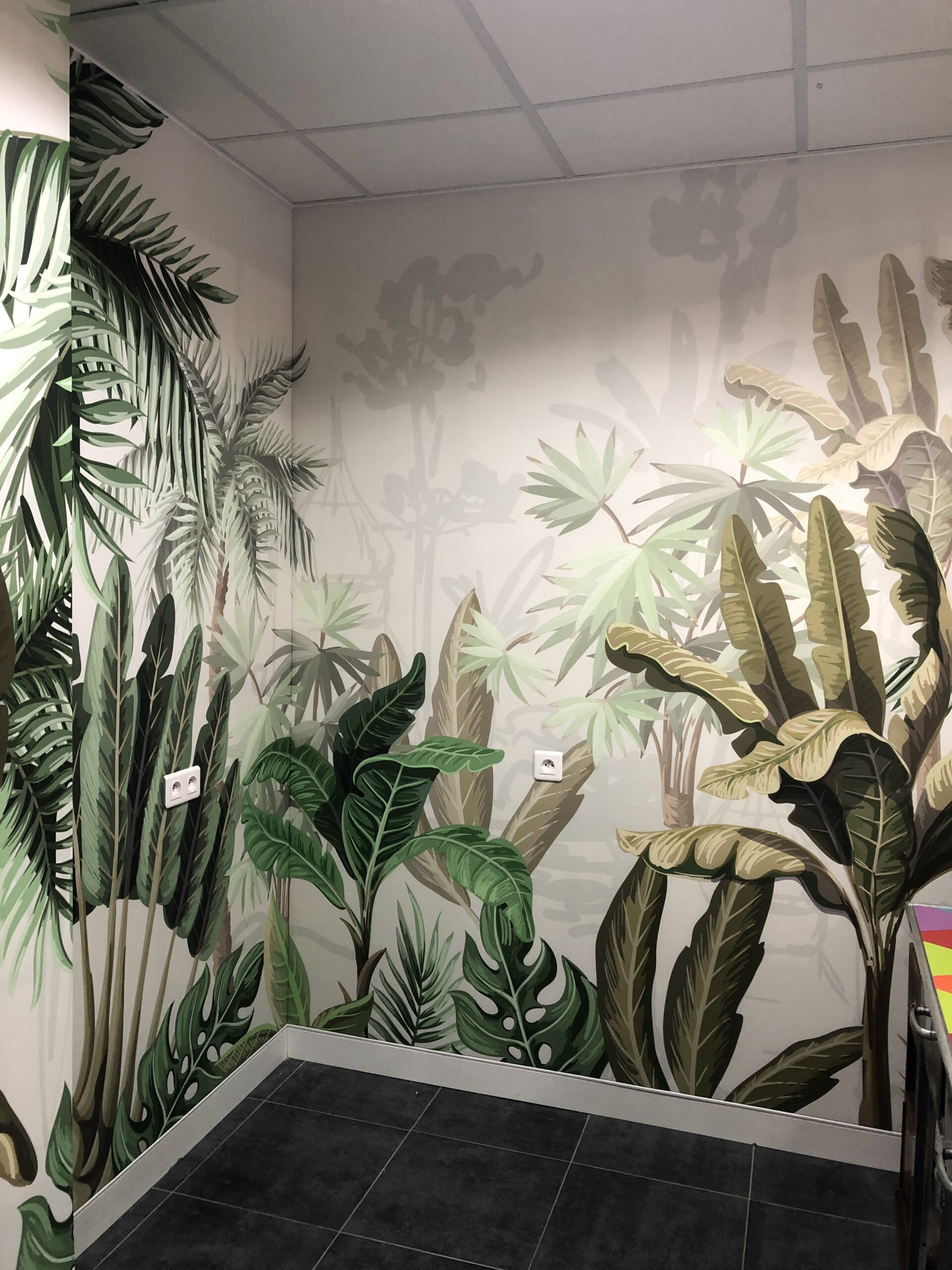 Toile tendue mur imprimé acoustique voiron grenoble