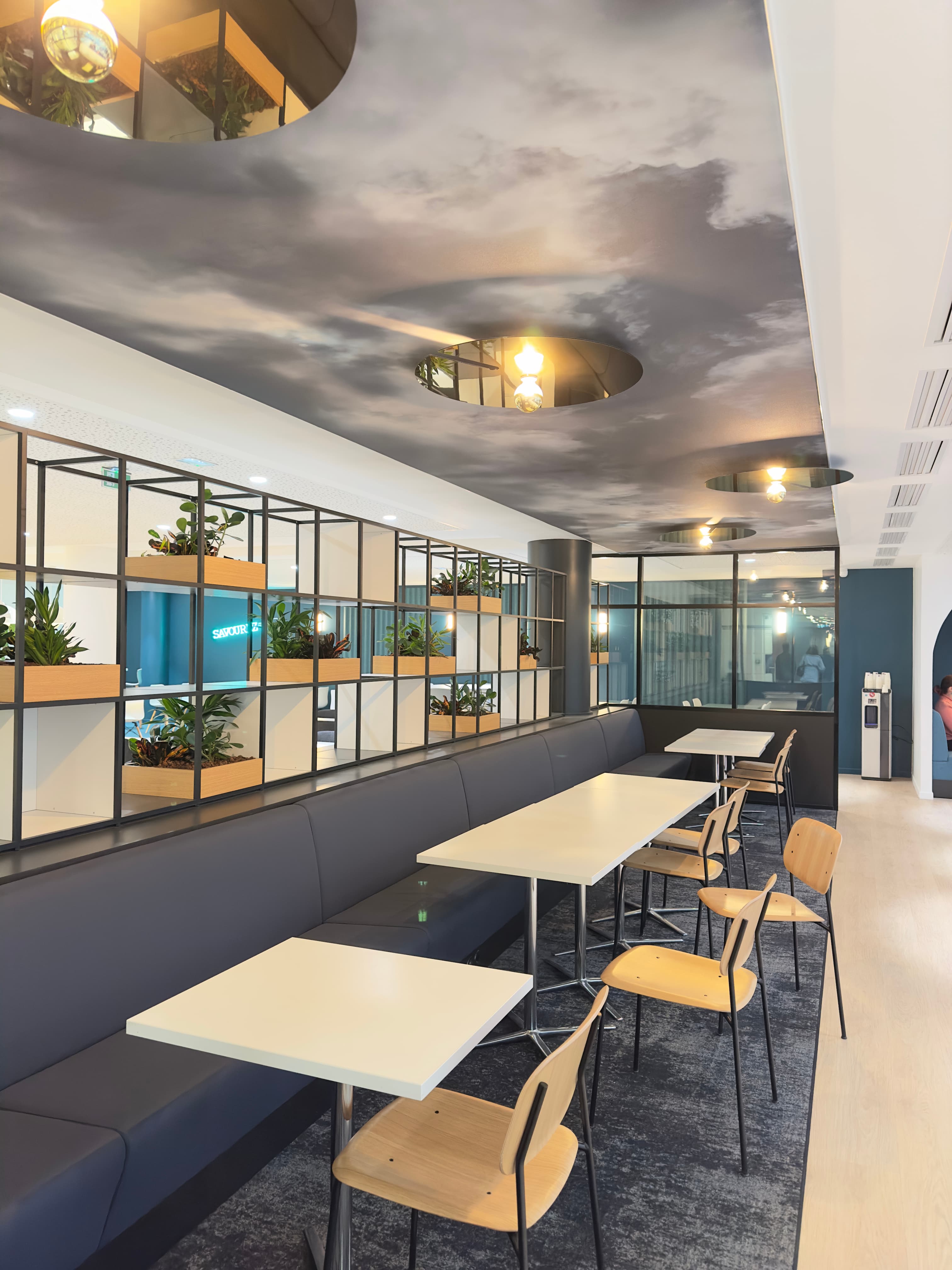 Plafond tendu nuage voiron grenoble