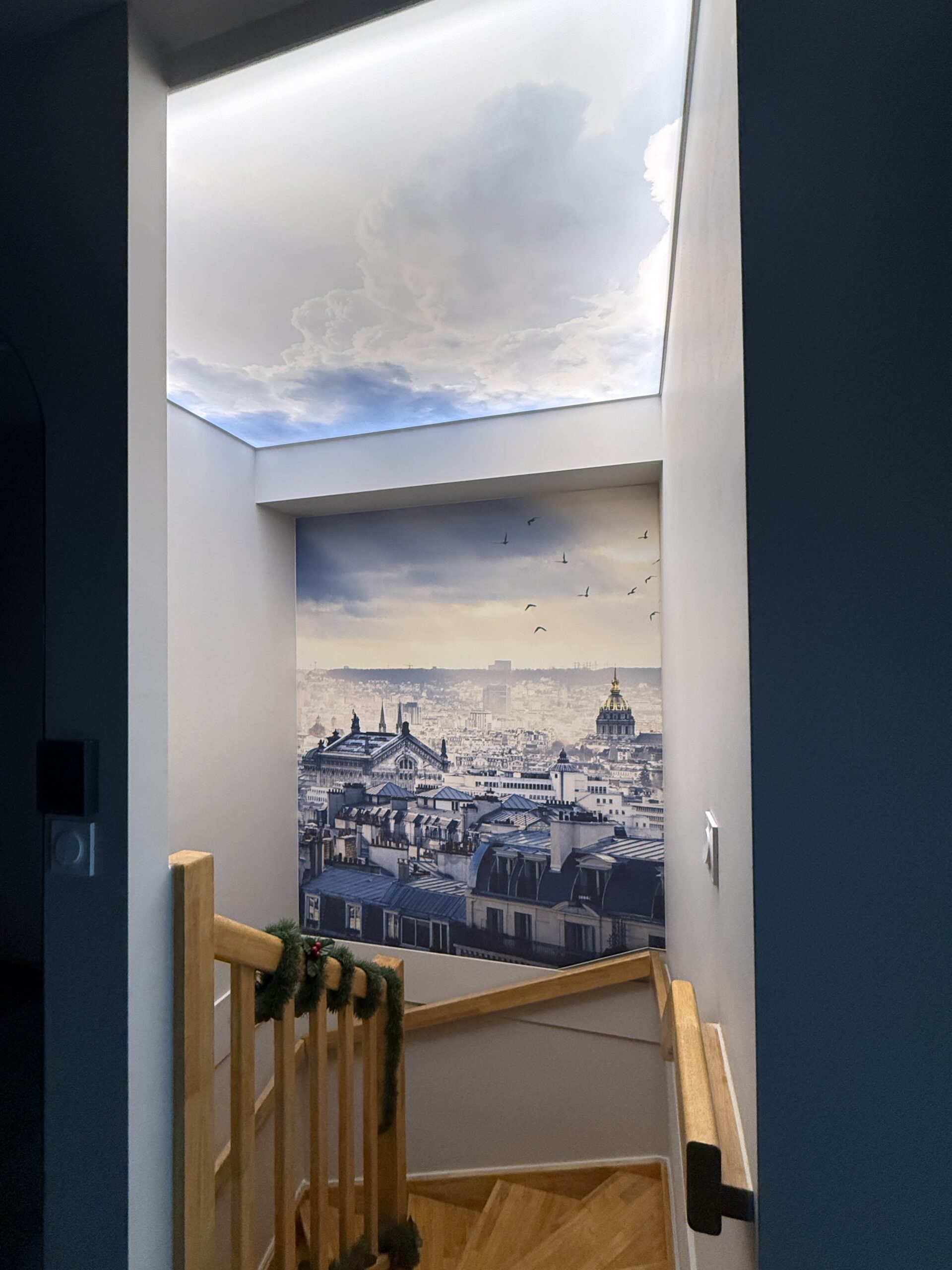 Plafond translucide imprimée